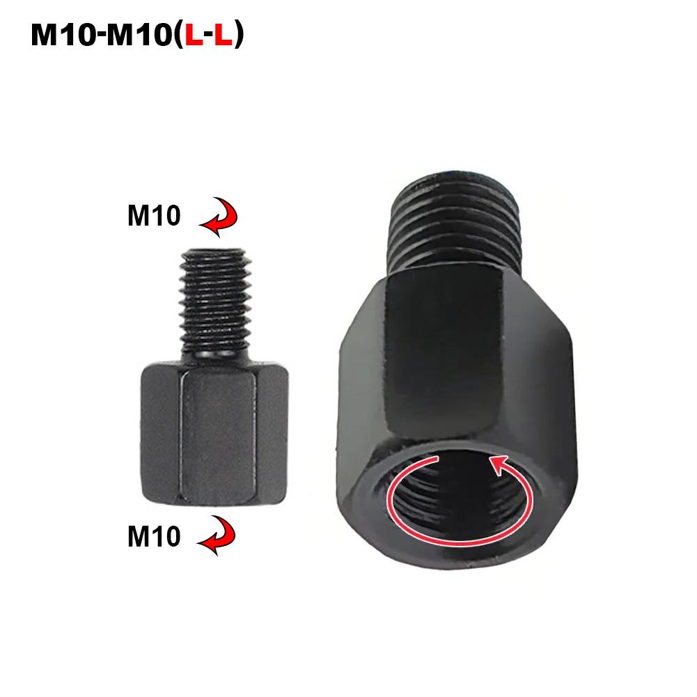 Motorcycle Mirror Adapter M10 M8 10MM 8MM Rearview Mirrors Adapters Conversion Bolt Screws Clockwise Anti-clock Right Left Thread