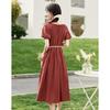Elegant Short Sleeve Midi Dress