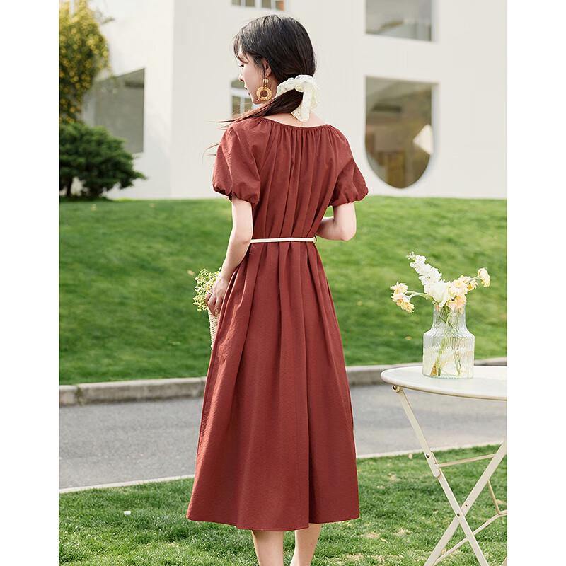 Elegant Short Sleeve Midi Dress