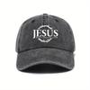New The Men'S And Women'S Baseball Cap With The Design Of The Jesus Wreath Is Suitable For Casual Wear.