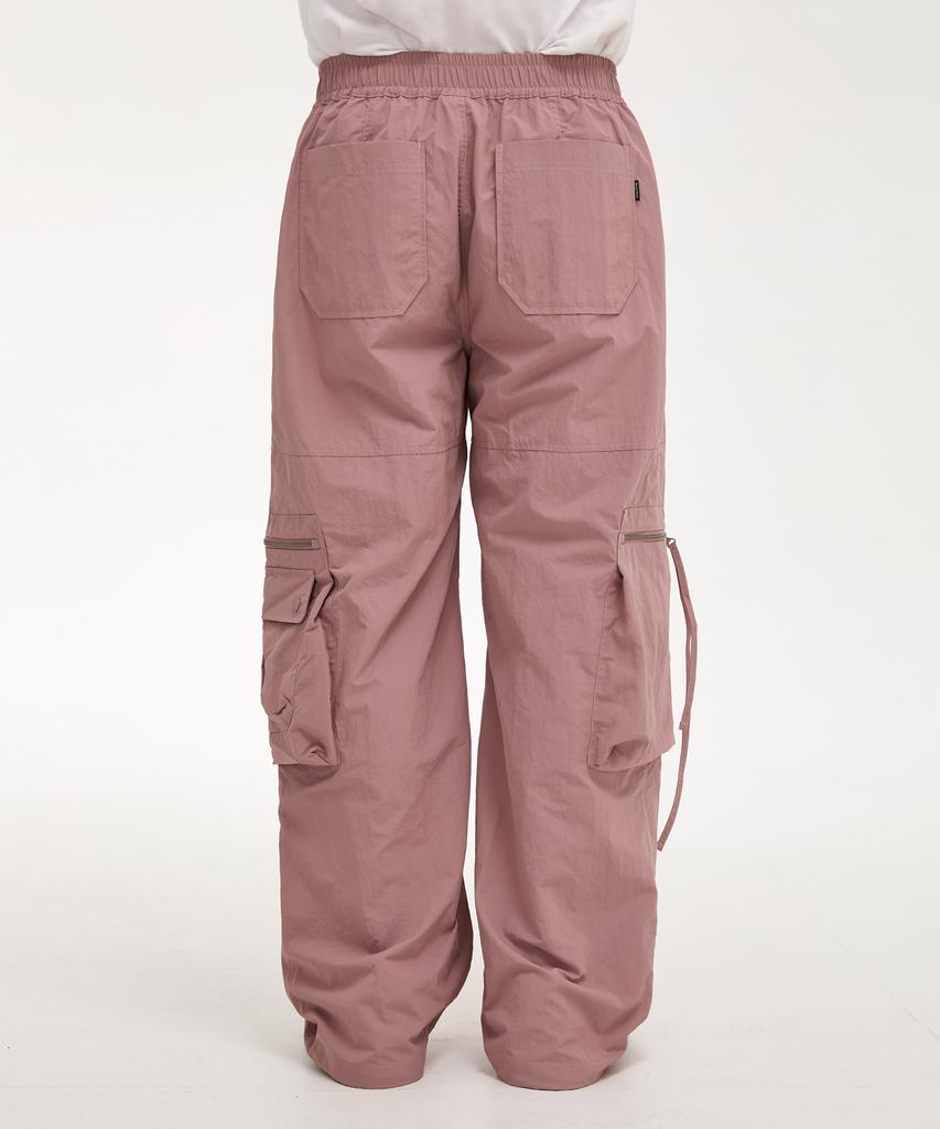 WAIKEI Nylon Cargo String Pants Dust Pink