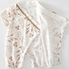 Newborn Baby Short Sleeve Romper Summer Ultra-thin V-Neck Cotton Toddler Jumpsuit Cartoon Print Infant Bodysuits For 0-12Months