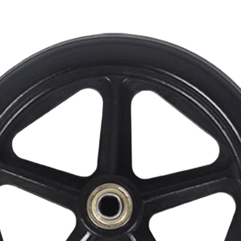 2x Rueda de Silla de Ruedas Delantera Reemplazo Suave de Alta Resistencia para Andadores