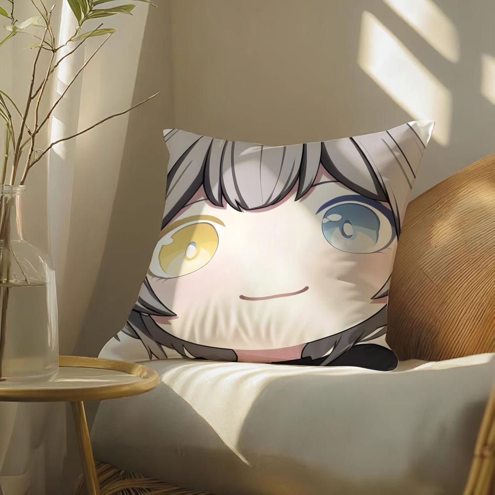 Cartoon Bang Dream! It'S Mygo!!!!!-Cute Pillow Case Double-Sided Plush Sofa Cushion Covers Organic Breathable Invisible Zipper