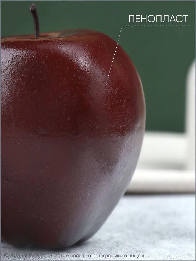 Artificial Realistic Apple Fruit Replica Decorative Prop for Home Kitchen Table Display or Photography Use with Durable Material and Natural Shape