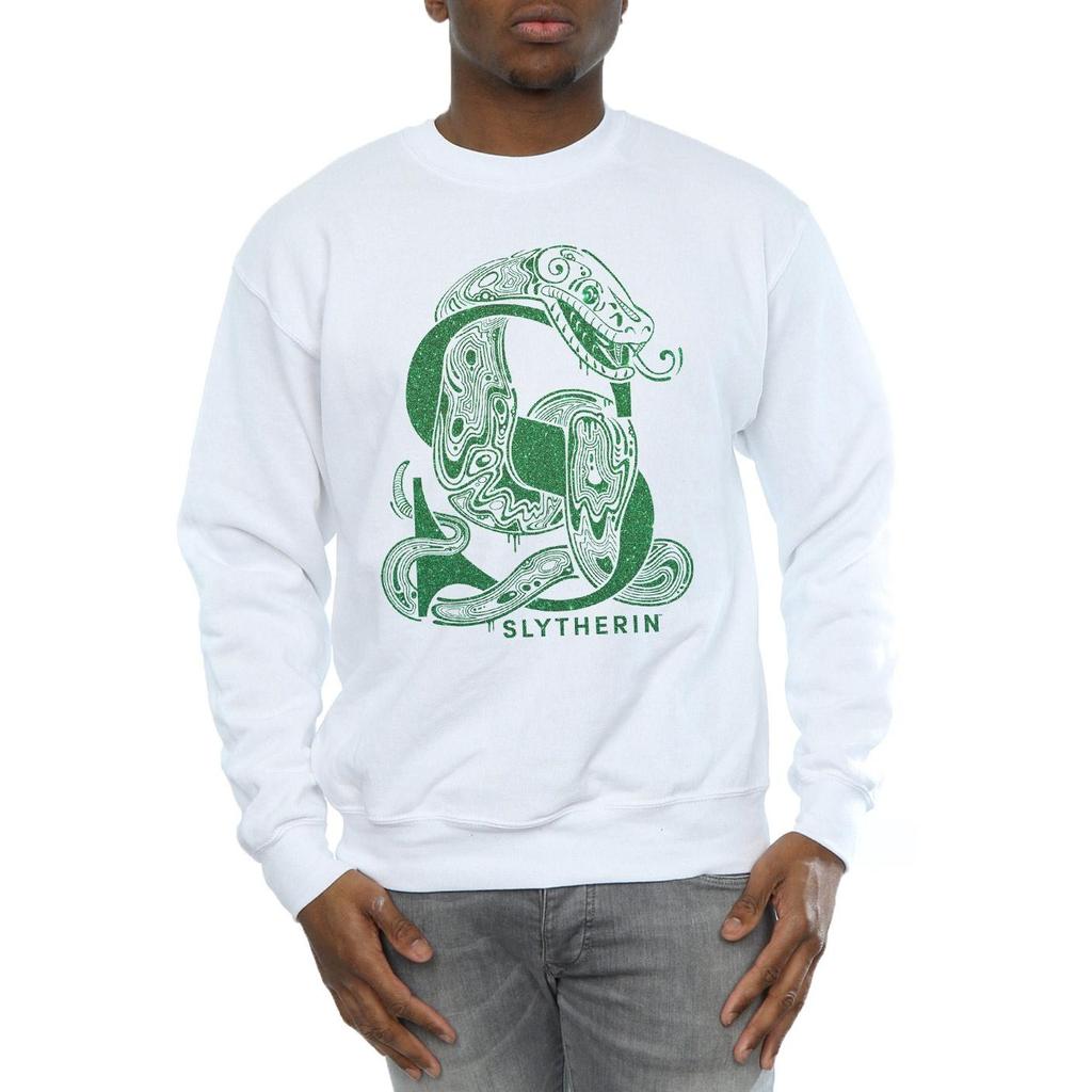 Harry Potter Mens Slytherin Glitter Sweatshirt