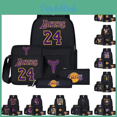 Nba Cartoon Style Backpack For Teenage Boys Large Size 20l Capacity