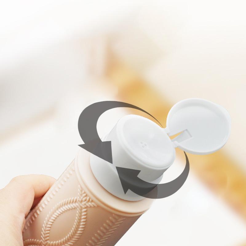 200ml Empty Pump Dispenser Nail Polish Remover Cleaner Alcohol Liquid Refillable Makeup Bottles Plastic Cleaner Container