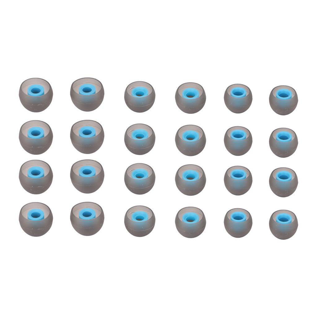 24pcs Silicone Earbud Tips Replacement Comfort Silicone Earplugs To Block Excess Noise for 3.8mm To 5.8mm Earphones