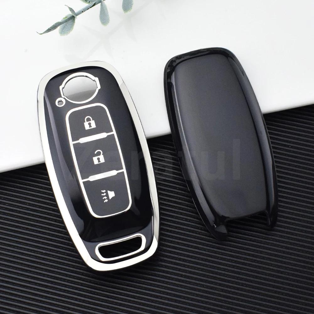 

3/4 Buttons Auto Remote Shell Fob Holder For Nissan X-Trail T33 Qashqai J12 Teana Tpu Car Key Case Cover Accessories
