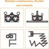 12 Aluminum Alloy Folding Ruler For Tile Positioning Opening Manual DIY Measuring Ruler Multi-Functional Measuring Ruler