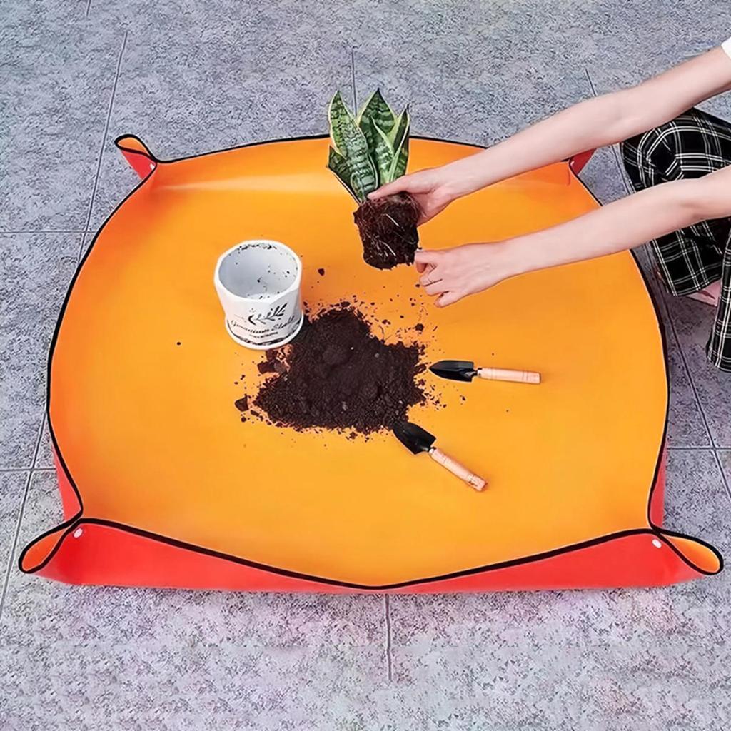 1pc Planting Mat Gardening Potting Pad Foldable Garden Plant Flower Pot Transplanting Waterproof Mats