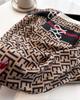 New Premium Printed Silk Scarf 91cm Twill Scarf Fashion Versatile Letter E Large Square Scarf Sunscreen Shawl Headscarf