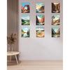 Nilem Design Retro National Park Posters Set of 9 – 8x10 Illustrated Wall Art Prints – Unframed Vintage-Style Nature Decor for Living Room,