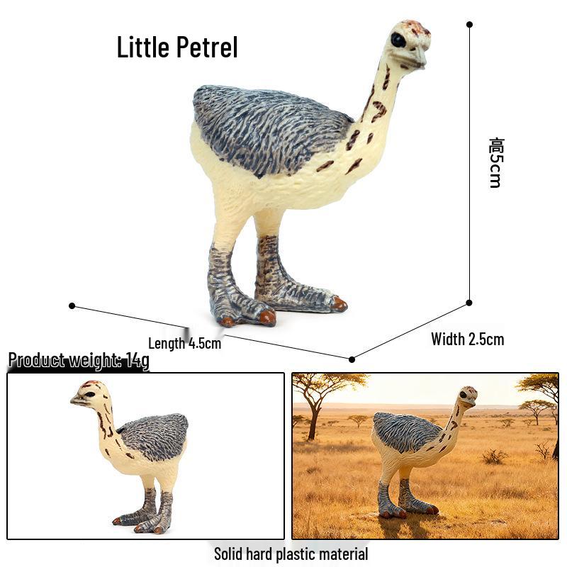 Children's Animal Simulation Toy Set: Eagle, Falcon, Secretary Bird, Owl Figurines