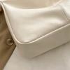 PU Leather Commuter Fashi Vintage Casual Tote Bag Maillard Stylish Crossbody Bags for Women Texture Large Capacity Temperament