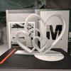 Aesthetic Love Statues Three Heart Sculpture Heart Sculptures Figurines Table Ornament Romantics Gift for Valentines
