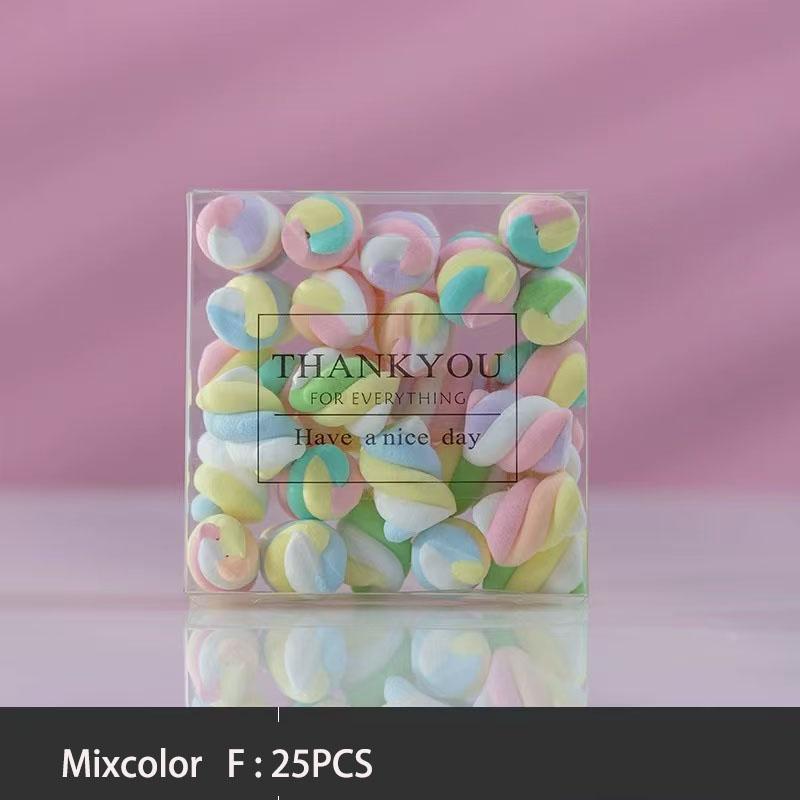 5pcs Simulation Marshmallow Flat Back Cabochon Fake Candy Arfiticial Food Dessert Decor Life Like Home Decoration High Quality