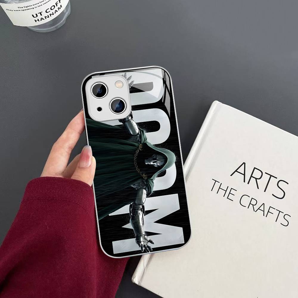 M-MF Rapper D-DOOM For IPhone 14 13 12 Mini 11 Pro XS Max X XR 14 Plus Tempered Glass Cover