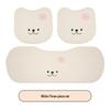 Plush Bear Winter Seat Cushion Set - Cute Cartoon Design, Warm & Tie-Free for Ladies