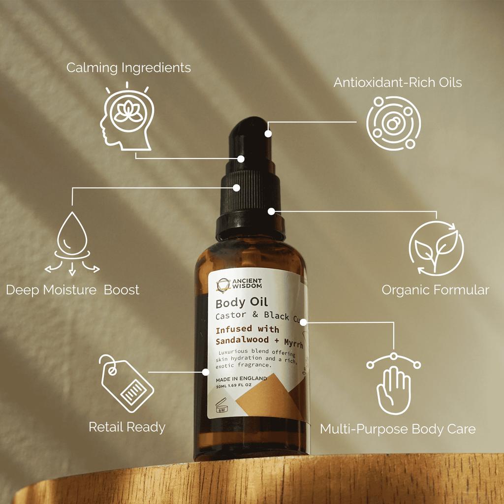 Sandalwood and Myrrh Organic Body Oil 50ml
