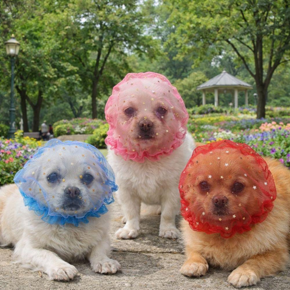 Adjustable Anti-Mosquito Headgear Breathable Anti-Bite Head Cover for Small Dogs Cat