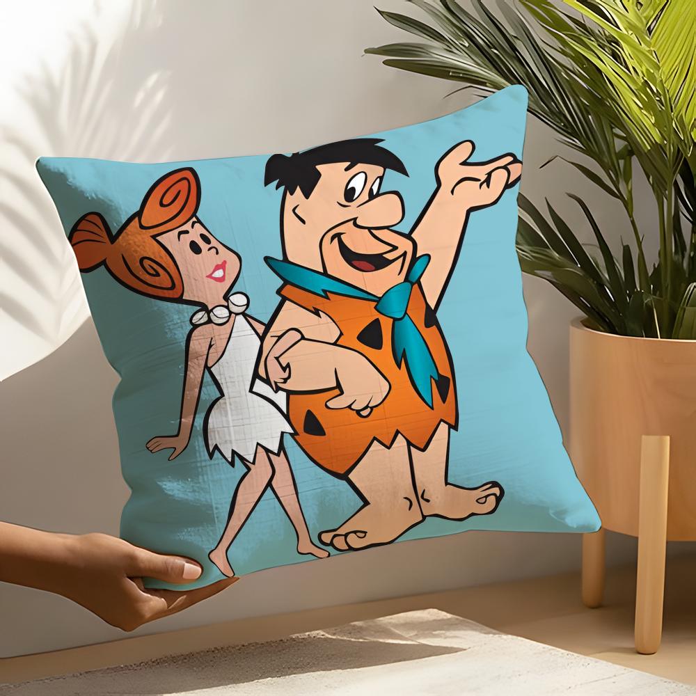 Fred Flintstone Pillow Case Linen Cushion Covers For Decorative Sofa Home Pillows Case Car Chair Pillows Cases