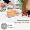 Pojemnik na chleb z uszczelką, klasy spożywczej, pojemnik do przechowywania żywności z zatrzaskiem i zapisem czasu, koszyki na chleb, kanapki, warzywa, owoce, pudełko do przechowywania
