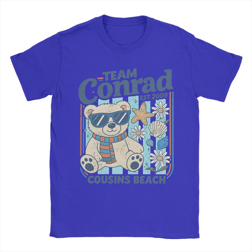 Men's T-Shirt Team Conrad Cousins Beach The Summer I Turned Pretty Hipster Cotton Tees Short Sleeve T Shirts Clothing 6XL