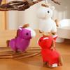 Tier Plüsch Pferd Schlüsselanhänger Cartoon Chinesisches Neujahrsgeschenk Kawaii Pony Anhänger Jahr des Pferdes