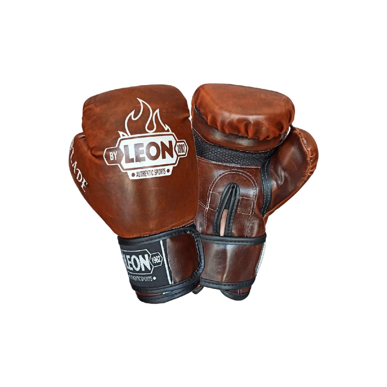 

Перчатки для бокса, кикбоксинга и тайского бокса Leon Blade коричневого цвета