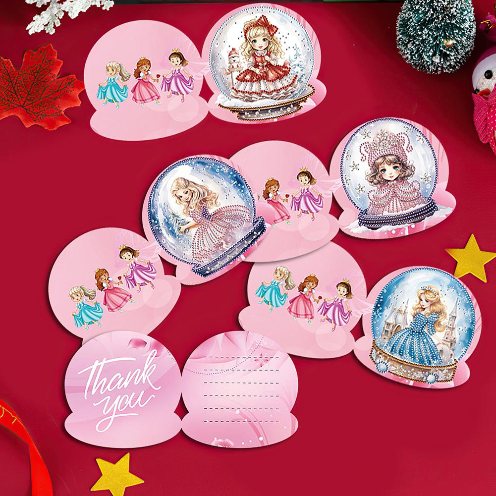 Special Shape Diamond Handmade Card Xmas Tree 5/6/8/10/12PCS Diamond Drawing Card Xmas Critter Christmas Cottage Xmas Atmosphere