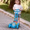 12 Holes Lawn Mower Automatic Bubble Machine Cart Lights Hand Trolley Soap Bubble Blowing Outdoor Kids Toys Walker Game Gifts