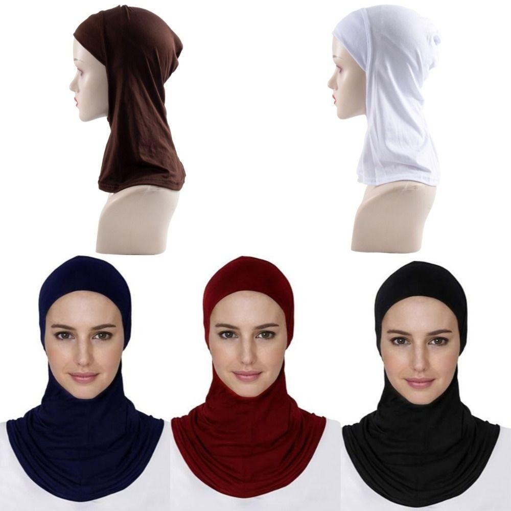 High Elasticity Underscarf Breathable Fabric Inner Cap Protection Cover Hijab Cap  Islamic Fashion