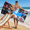 Kimetsu no Yaiba Print Beach Towel, Large Soft Quick Dry Towel for Beach Camping Swimming