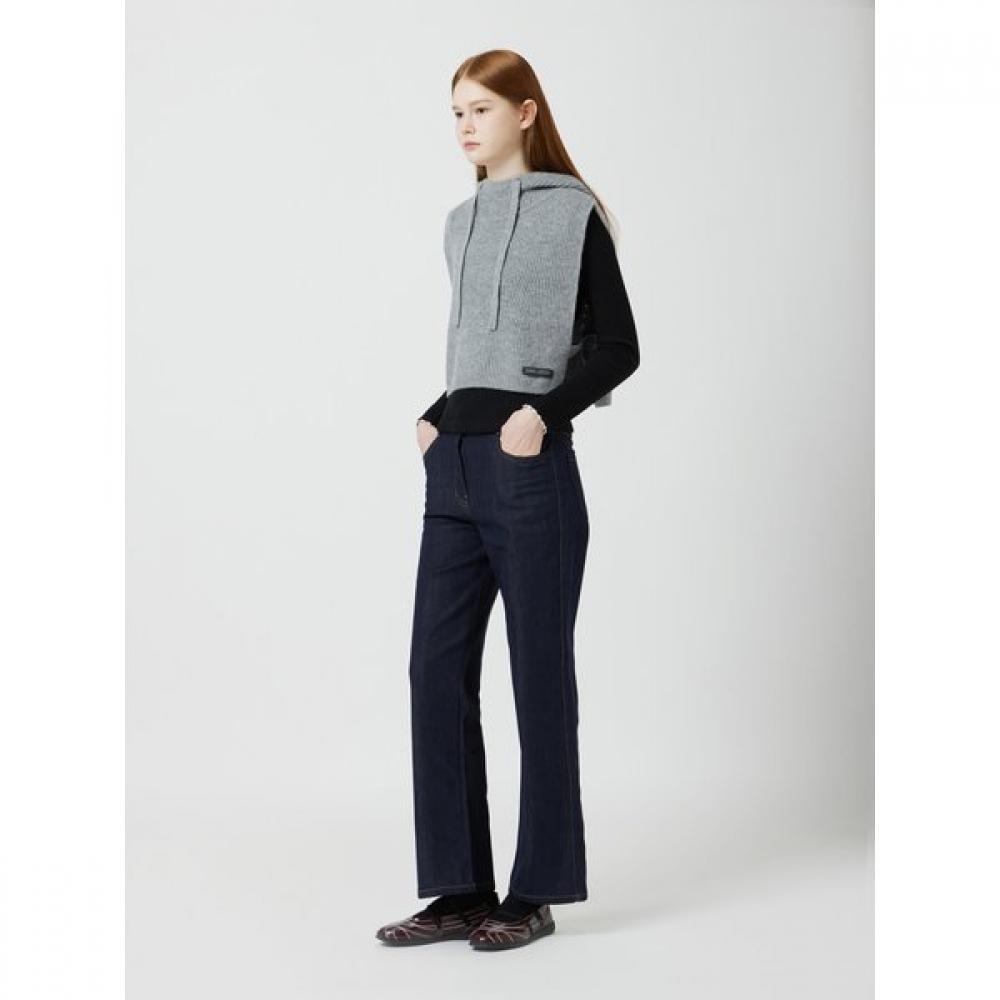 Hood Layered Knit Vest C254ksb031