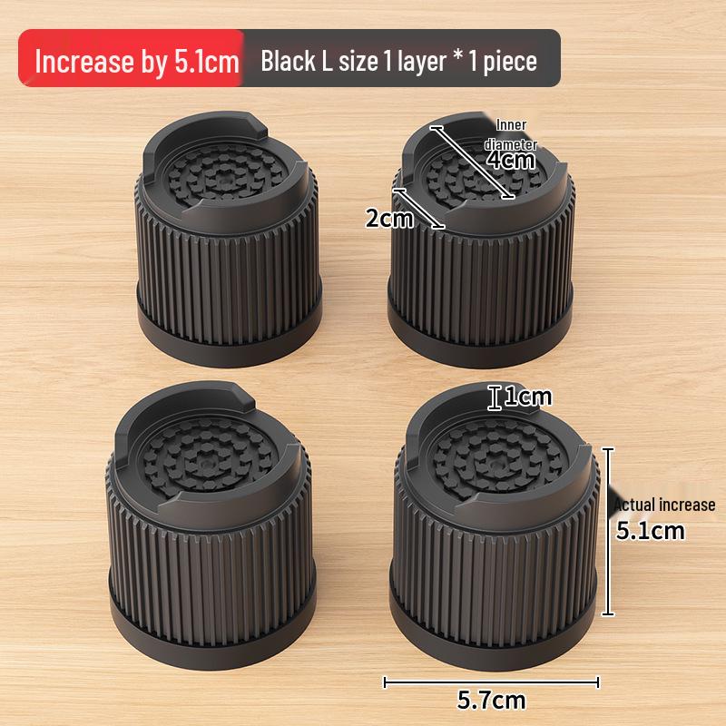 Universal Anti-Slip Vibration-Reducing Base Pad for Washing Machines & Refrigerators, Adjustable Height Stand
