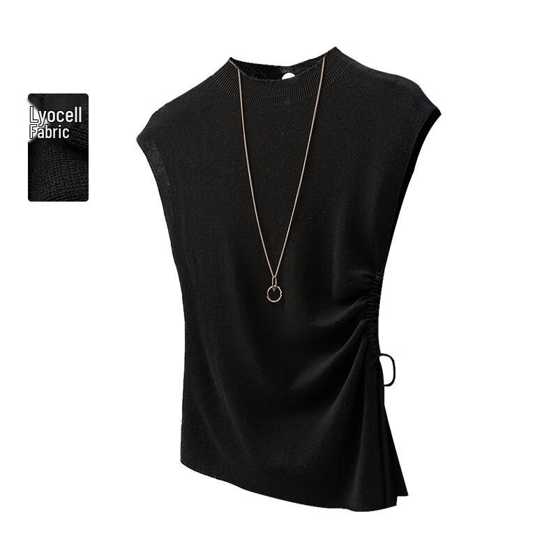 Женский укороченный облегающий топ в рубчик с вырезами и бантом L