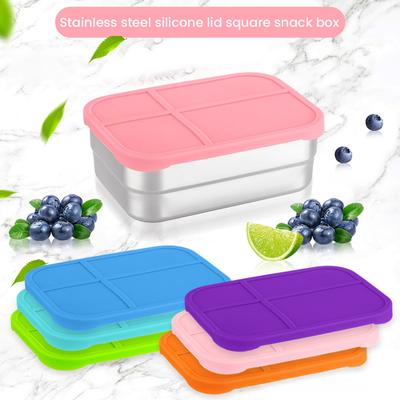 Yousheng Food Storage Containers with Lids Stainless Steel Snack Box Leak-Proof Stackable Meal Prep Containers for Kitchen