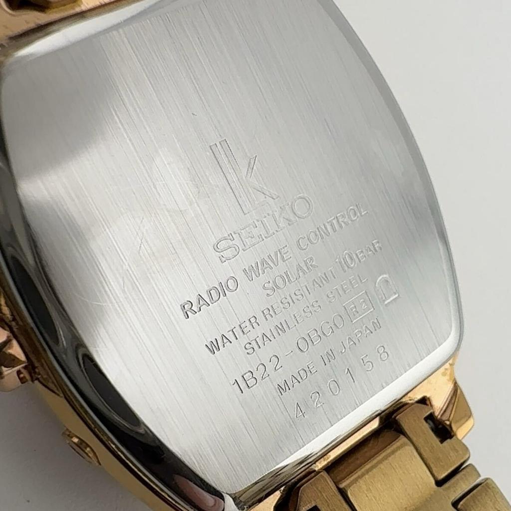 SEIKO Lukia Working Solar Reception Confirmed 1B22-0BG0 Ladies' Watch, Condition, Radio-Controlled Powered, [W318]