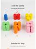 Montessori Color Sorting Pegs: Wooden Puzzle Game for Ages 2-3, Enhances Logical Thinking