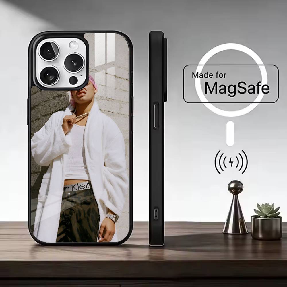 R-Ryan Garcia Boxing Star Phone Case For iPhone17,16,15,14,13,12,11 Plus,Pro Max, New Magnetic Wireless Charging