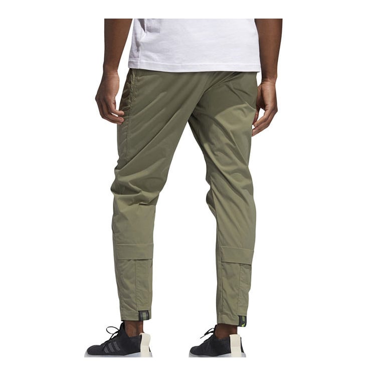 adidas Knitted Sweatpants Men's Green Moderate Straight Fit Pants FT2787