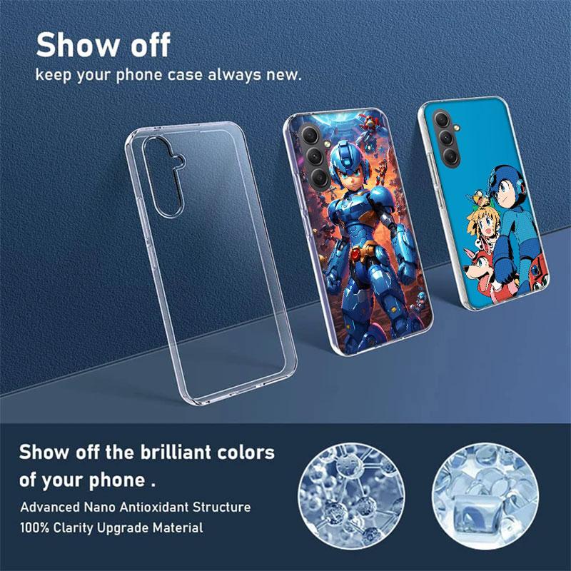 Game M-Megaman R-Rockman Phone Case for Samsung A17 A37 A57 A07 A16 A26 A36 A56 A06 A02S A12 A22 A32 A52S A04S A14 A24 A34 A54 A