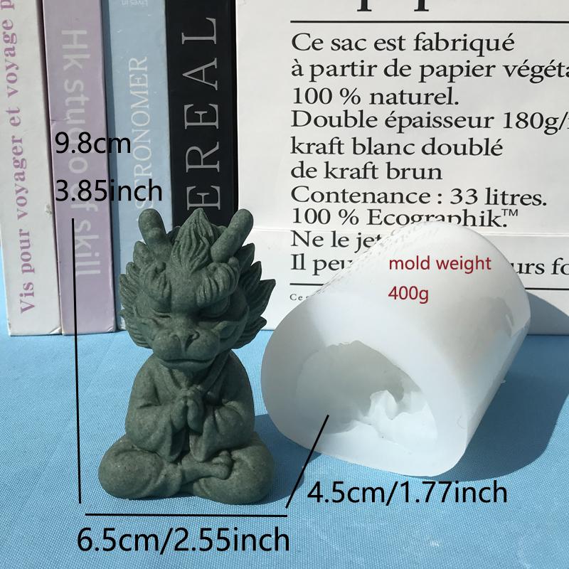 

Гипсовая форма для поделок с изображением дракона зодиака, сделай сам, украшение, медитация, дракон, милый дзен, аквариум, цемент, украшение, силиконовая форма