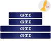 4Pcs Car Door Carbon Fiber Sill Scuff Plate Decoration Sticker For Volkswagen GTI Golf Caddy Passat CC Lavida Sagitar Scirocco CWT1