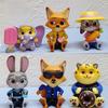 Zootopia Pvc Collectible Figures Set With Articulated Design For Kids And Fans