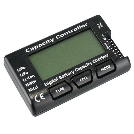 

Digital Battery Capacity Cell Tester Meter Voltage Checker for Lipo Li-ion NiMH