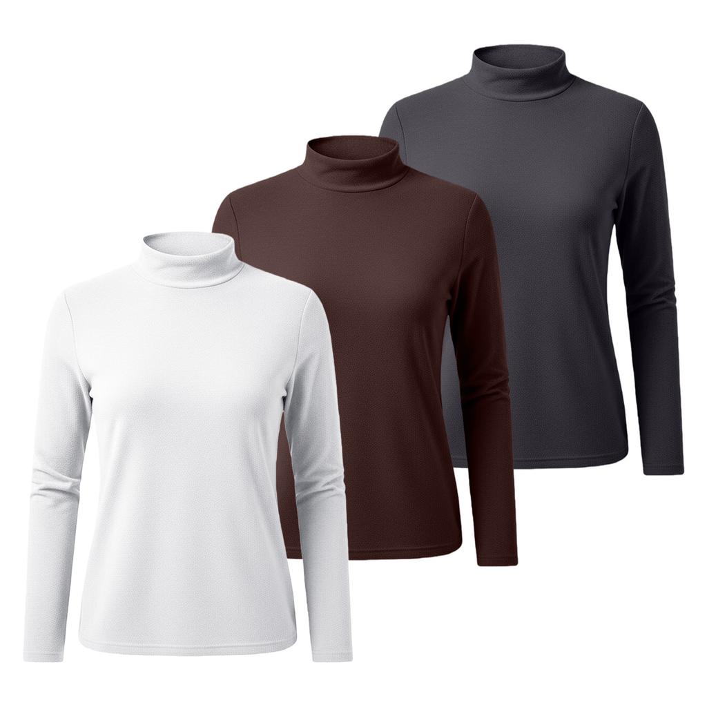 Women's Winter German Velvet Long Sleeve T-shirt Warm Bottom  Top