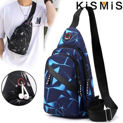 New Men's and Women's Canvas Bag Outdoor Sports Chest Bag Casual Messenger Shoulder Bag Sports Arm Bag